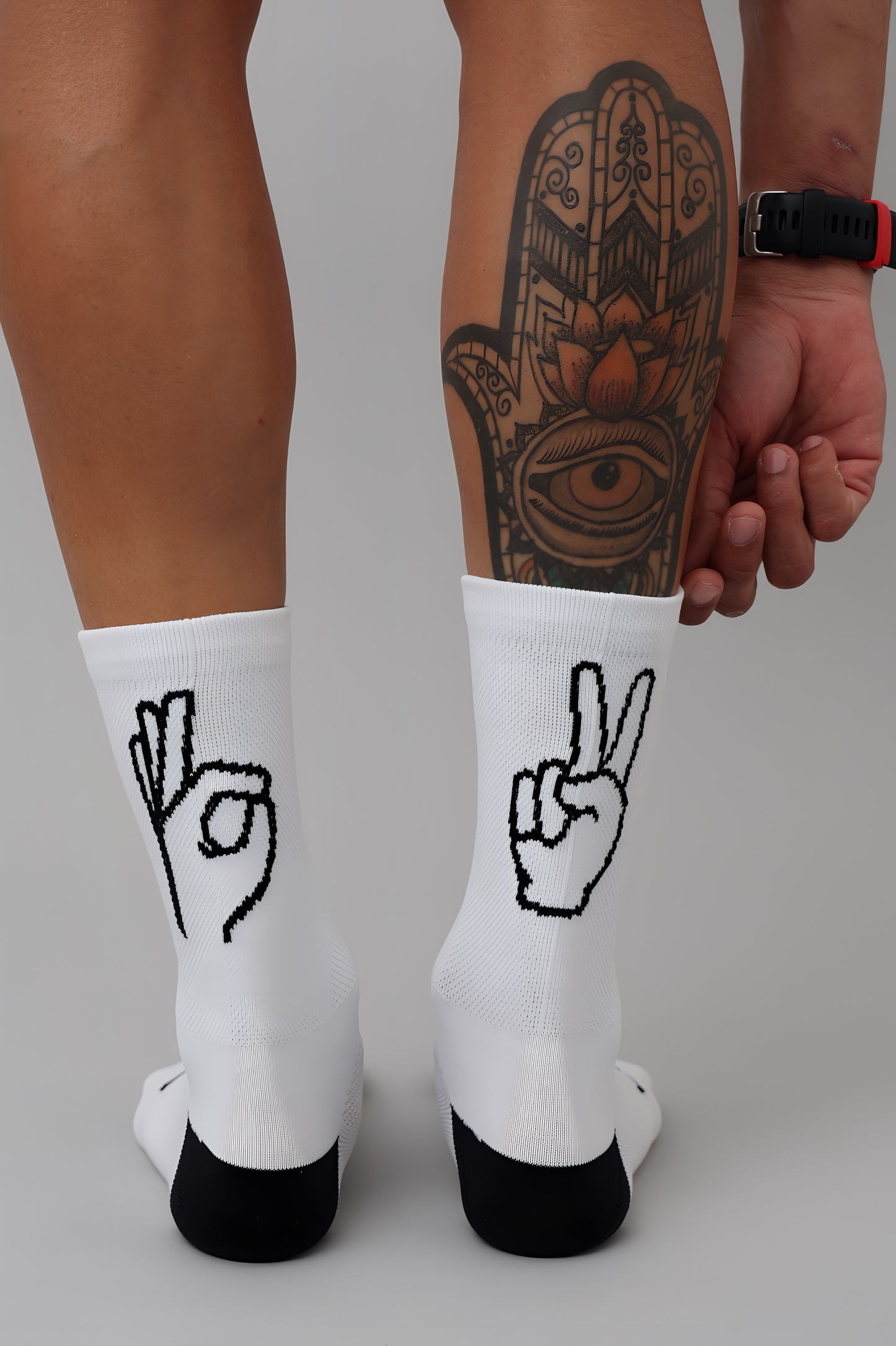 Socks White Good Vibes
